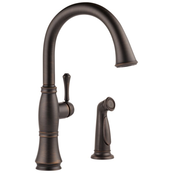 Delta 8" Mount, Commercial 2 Hole Kitchen Faucet 4297RBDST Zoro